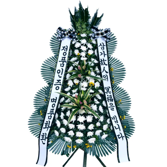3단 근조화환 (고급형) 상품 사진