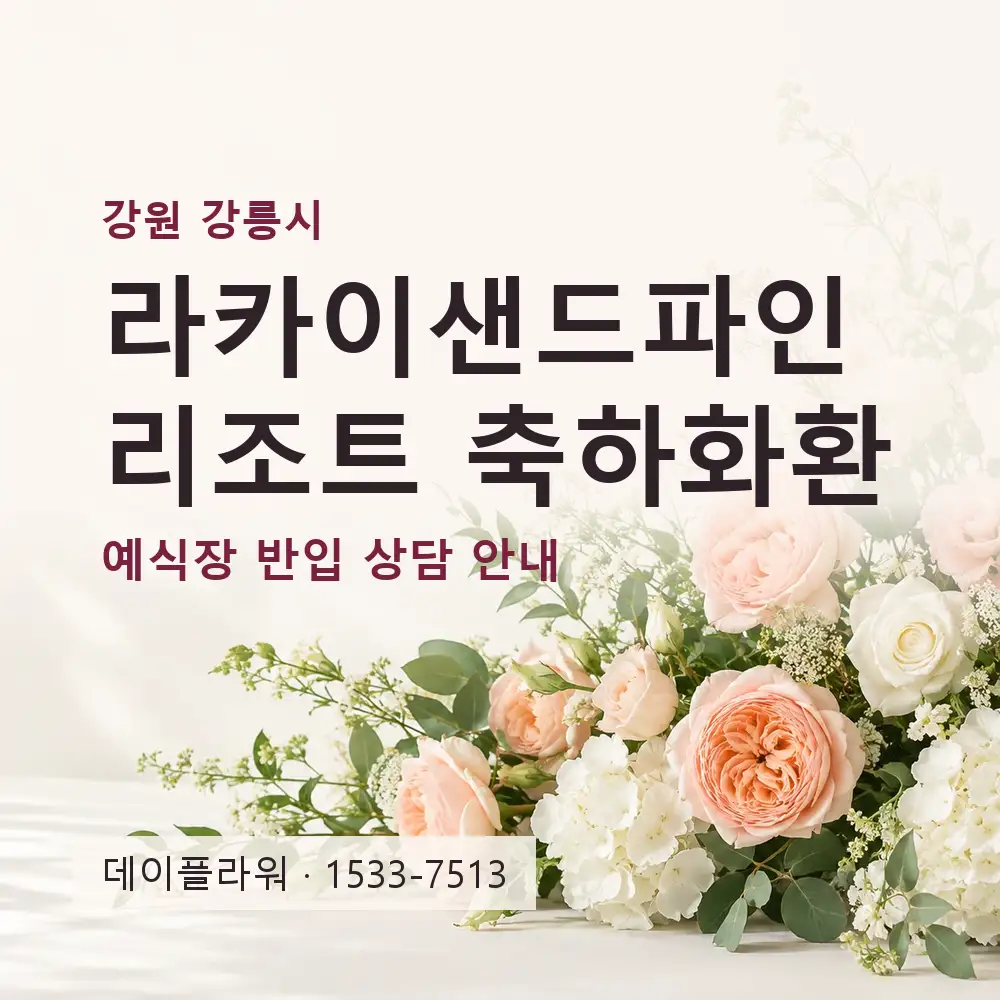 라카이샌드파인리조트 축하화환 상담 대표 이미지