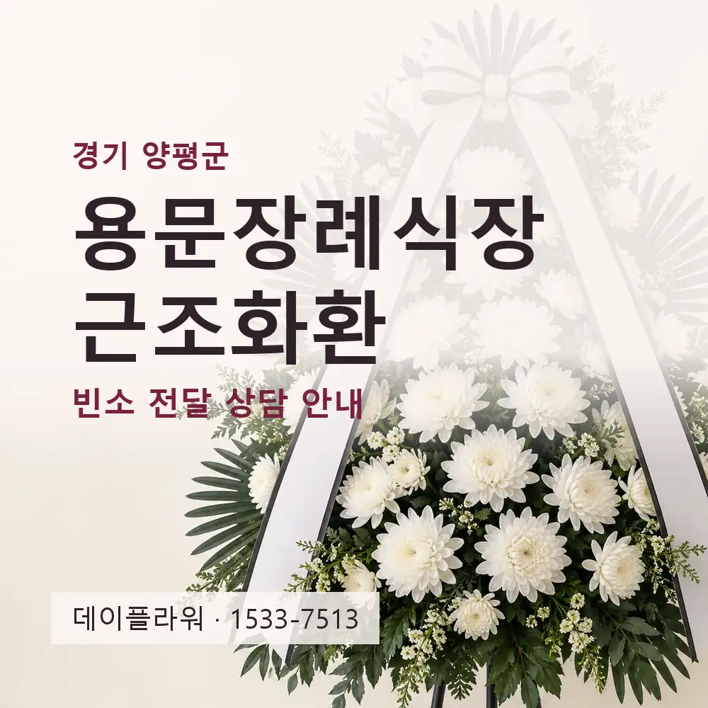 용문장례식장 근조화환 상담 대표 이미지
