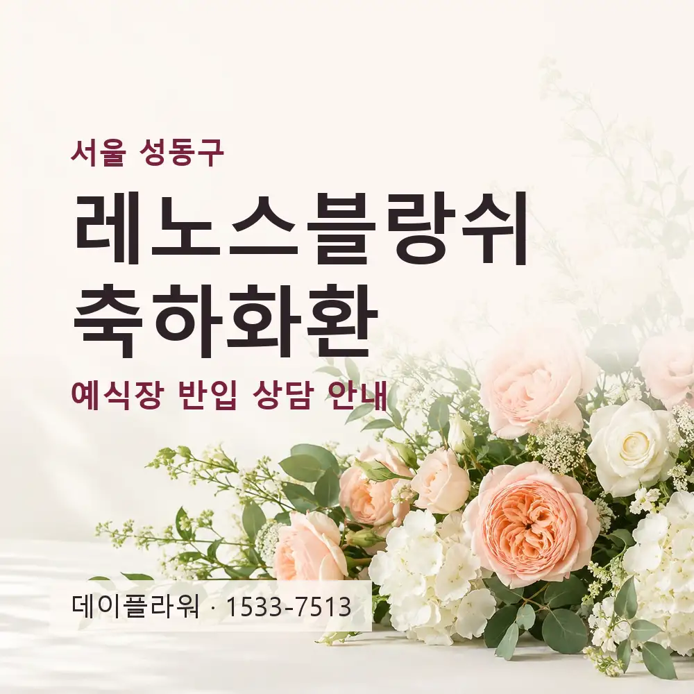 레노스블랑쉬 축하화환 상담 대표 이미지